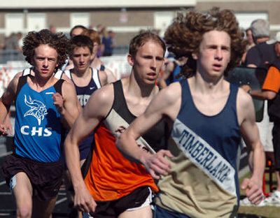 
Frank Lagrimanta, here leading last year's Meet of Champions, is favored to defend his State 3A titles in the 1,600 and 3,200. 
 (Jesse Tinsley / The Spokesman-Review)