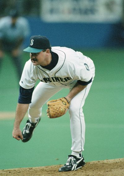 Seattle starter Chris Bosio, seen in this July 1993 photo, pitched a no-hitter to give the Mariners a 7-0 win over the visiting Boston Red Sox on April 22, 1993.  (Associated Press)