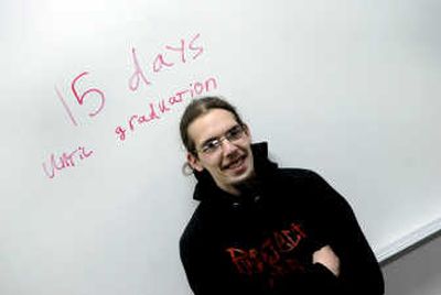 
Project CDA graduate Matthew Horner is counting down the days. Horner has lived on his own and worked full time as a chef during his time at the school.
 (Kathy Plonka / The Spokesman-Review)