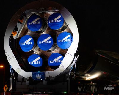 Blue Origin is making intense preparations for the first flight of its long-awaited New Glenn heavy-lift rocket.   (NASA/TNS)