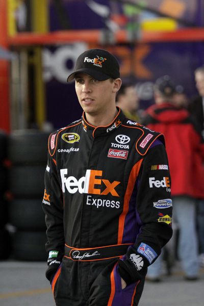 Denny Hamlin eager to fulfill the promise he showed as a rookie NASCAR driver in 2006.  (Associated Press / The Spokesman-Review)