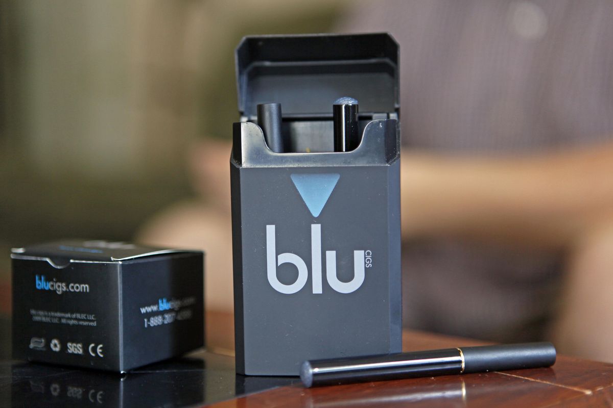 Galen Kipe’s Blu Cigs are seen on his table in Asheboro, N.C.  A 34-year-old who has tried quitting plenty of times, Kipe has swapped real smokes for electronic cigarettes. The industry has grown from thousands in 2006 to several million. (Associated Press)