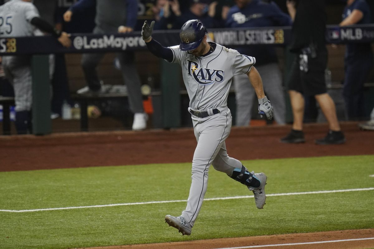 Tampa Bay Rays walk off for win over Los Angeles Dodgers to even