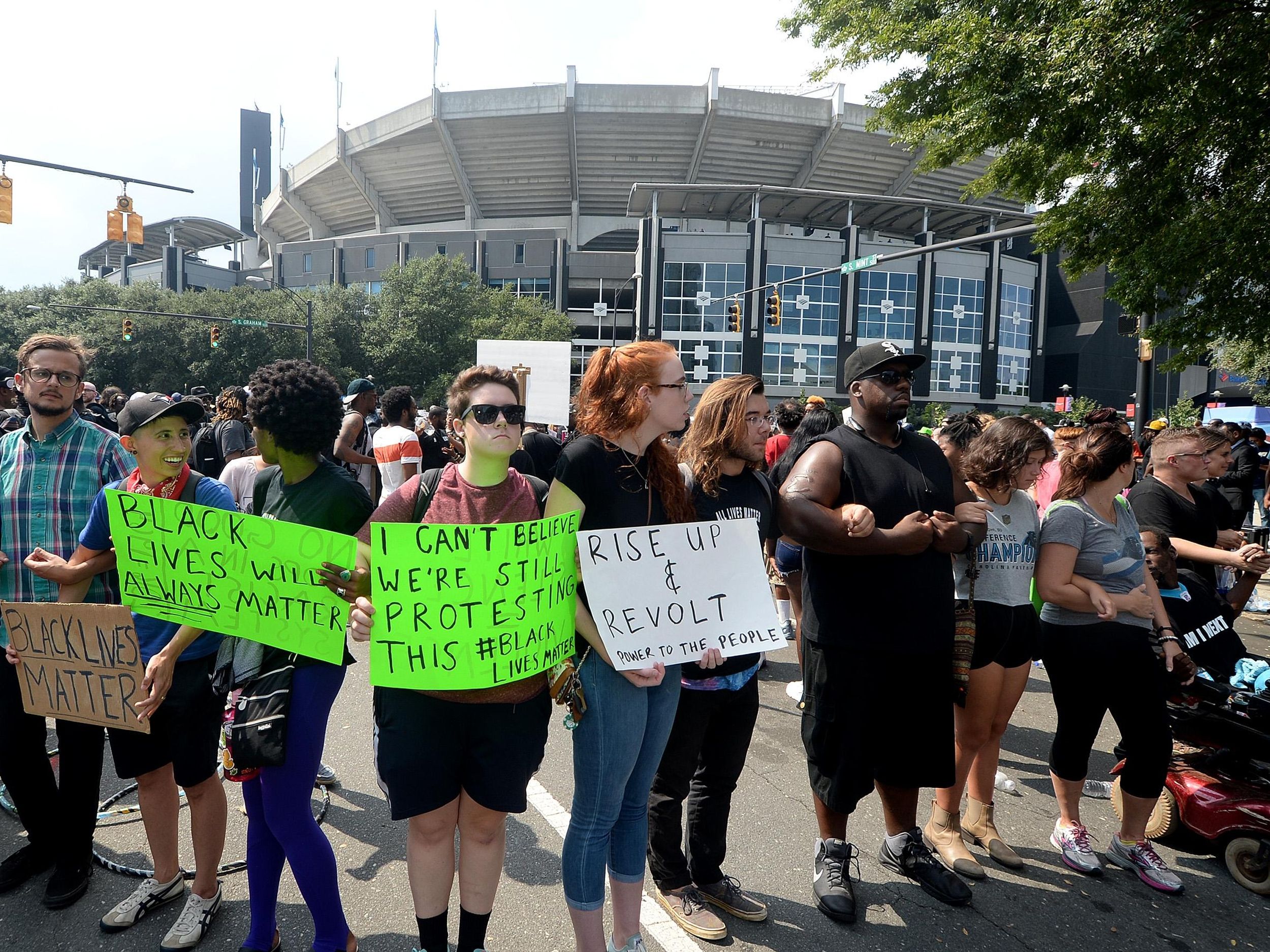 Panthers Review Game Security After Violent Protests in Charlotte