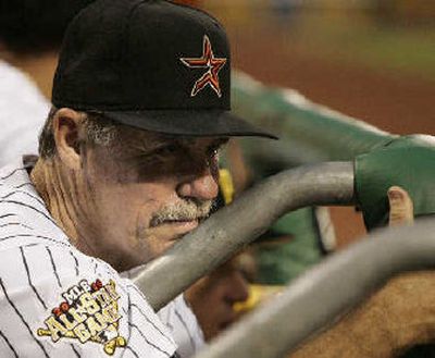 
Houston Astros manager Phil Garner had the National League in position to win but was let down by bullpen. 
 (Associated Press / The Spokesman-Review)