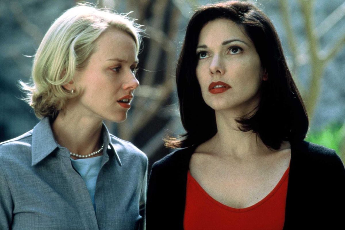 Laura Elena Harring, right, and  Noami Watts, from the film “Mulholland Drive.” (Associated Press)