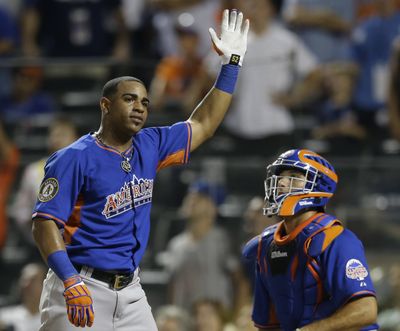 Oakland’s Yoenis Cespedes will return to defend his title. (Associated Press)