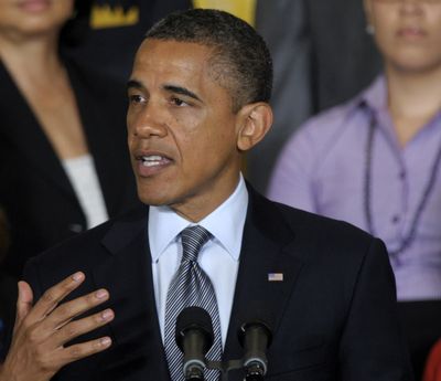 FILE - In this July 9, 2012 file photo, President Barack Obama speaks in the East Room of the White House in Washington. President Barack Obama's health care law says almost all Americans should get insurance coverage by 2014. What about uninsured young people who feel healthy and don't have money to spare? Some will probably skip coverage and pay financial penalties that will be much cheaper than insurance premiums. But health care advocates urge caution. (Susan Walsh / Associated Press)