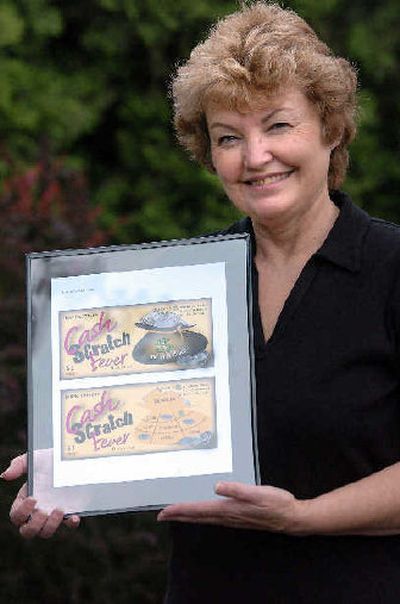 
Marcelle Moe of St. Maries was one of six student graphic designers who won a contest to design a new Idaho Lottery scratch ticket. The name of her ticket game was 