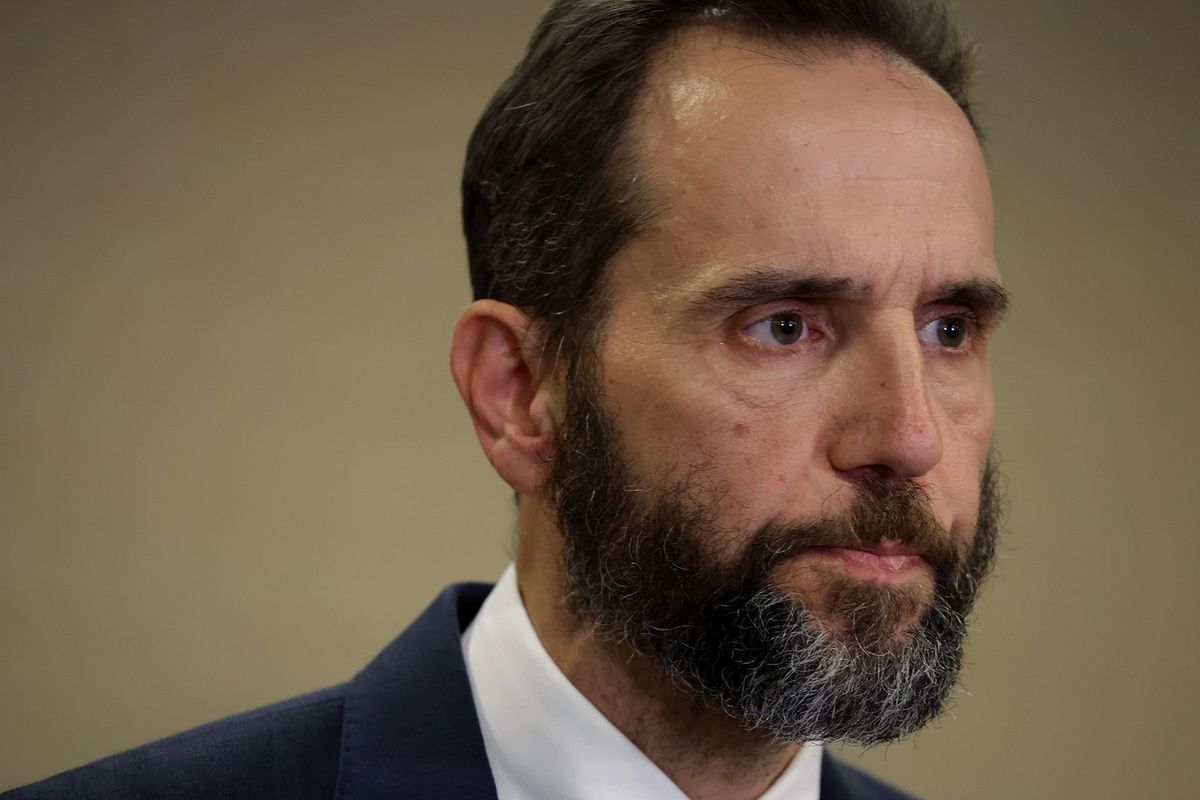 A Washington federal court judge blocked ex-President Donald Trump from going public with potential trial evidence shared with his lawyers in an upcoming election fraud case after prosecutors, including special counsel Jack Smith, cited his history of social media tirades.. (Alex Wong/Getty Images/TNS)  (Alex Wong/Getty Images North America/TNS)