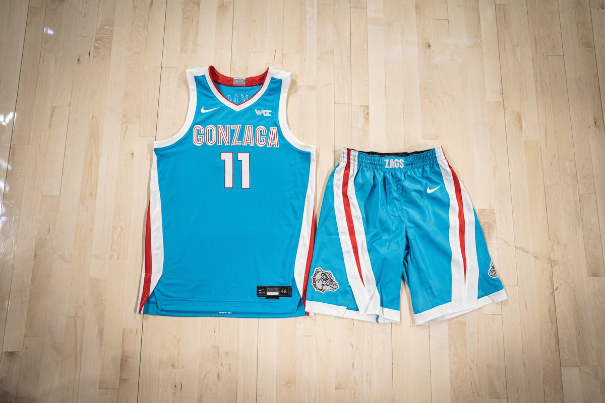 Gonzaga will wear turquoise N7 Nike uniforms for its season opener on Monday against North Florida. The Bulldogs have worn a version of the N7 uniforms three other times as a way to honor Native American Heritage Month. 