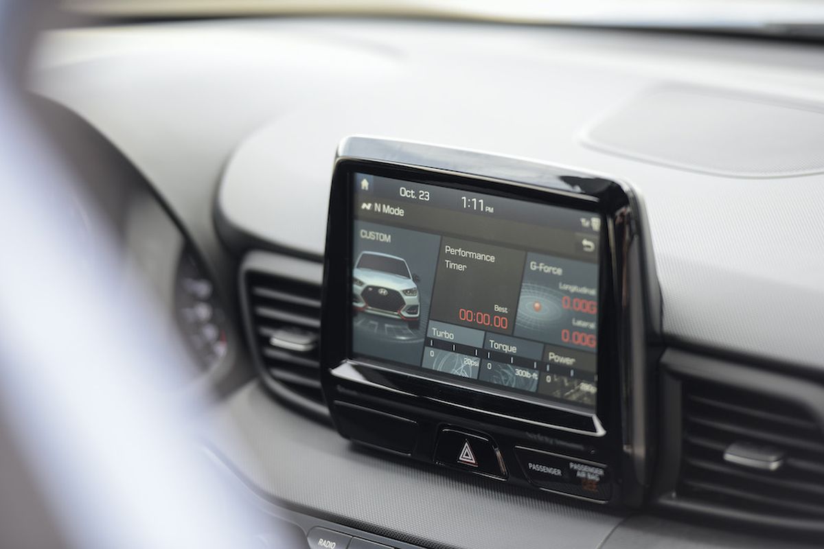 An N Custom drive mode lets the driver customize throttle response, the adaptive dampers, the limited-slip differential, the stability control system, steering weight and exhaust flow. (Hyundai)