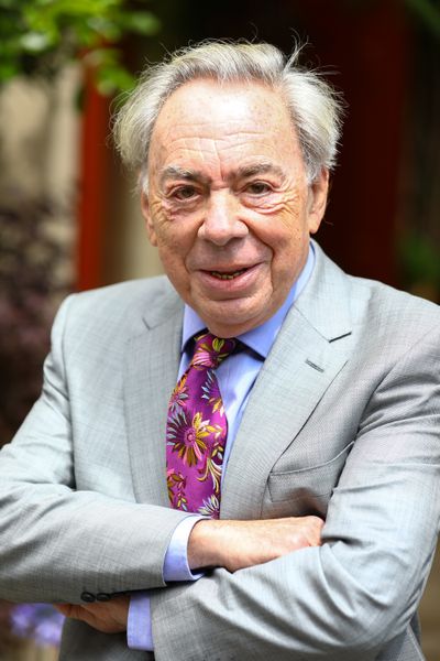 Lord Andrew Lloyd Webber during a royal visit to Theatre Royal on June 23, 2021, in London.   (Tim P. Whitby/Getty Images Europe/TNS)