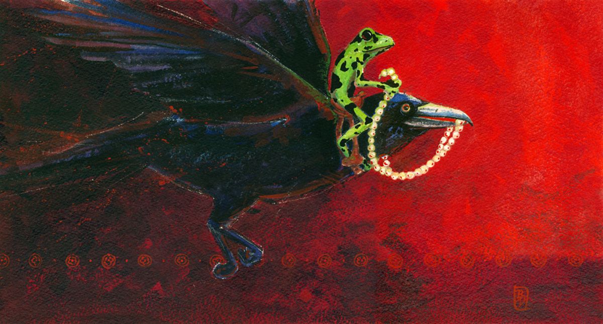 Barrister Winery, 1213 W. Railroad Ave., presents the return of Bart Degraaf with his new whimsical watercolor exhibit, “Frogs, Ravens and Wine, Oh My.” A reception runs Friday from 5 to 7 p.m., with acoustic blues by “Lonesome” Lyle Morse from 7 to 10 p.m.  Courtesy of Bart Degraaf (Courtesy of Bart Degraaf)