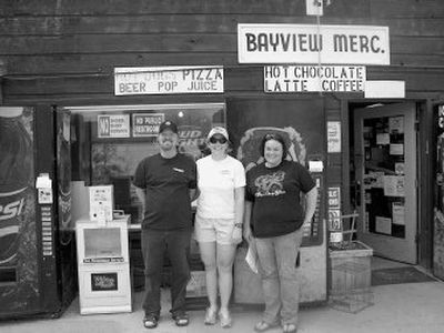 
From left, Scott and Jeanne Bjergo recently purchased the Bayview Mercantile and will operate it with help of manager Michelle Mass, right.
 (Photo courtesy of Herb Huseland / The Spokesman-Review)