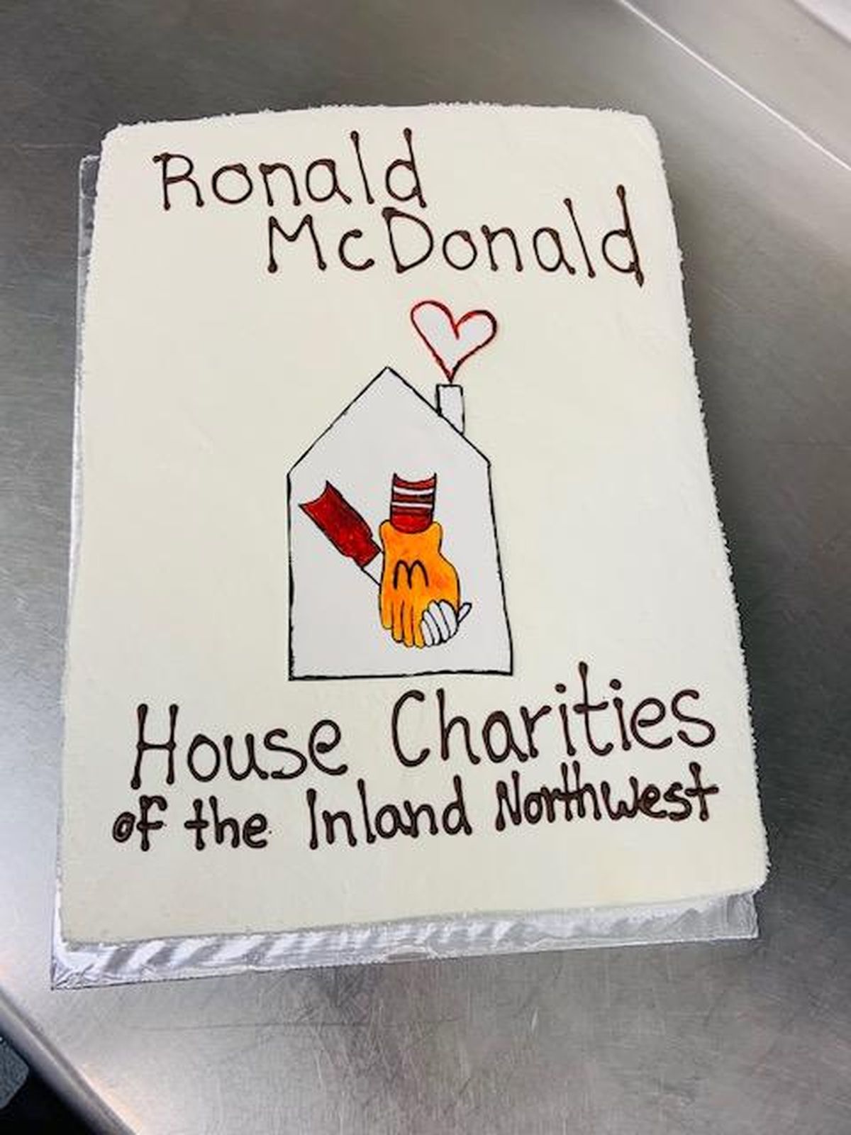 Northern Quest Resort & Casino baked a cake for the Ronald McDonald House on March 18. (Courtesy)