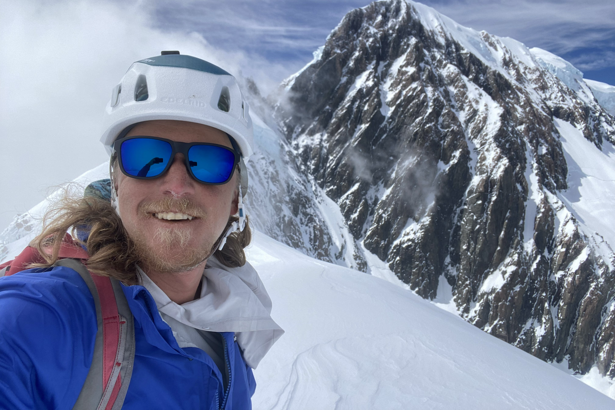 Spokane native Nathan Longhurst stands on Mount Hicks. (Courtesy of Nathan Longhurst)