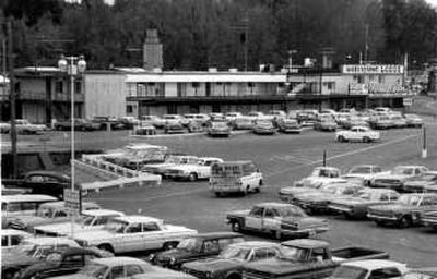 Coeur d'Alene Templin's Waterfront Lodge and parking area circa 1960. Photo courtesy of Musuem of North Idaho
(Photo courtesy of Musuem of North Idaho / The Spokesman-Review)