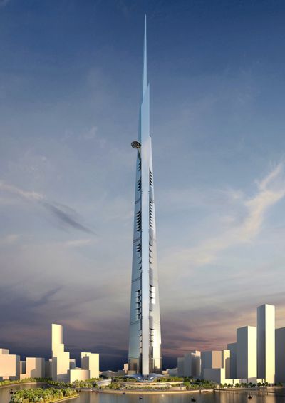 Chicago architects Adrian Smith and Gordon Gill designed the Kingdom Tower, which is to be built in Jeddah, Saudi Arabia.