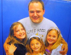 Ryan William Taylor is pictured with his three daughters (left to right) Jordan, (11) Dakota (9) and Kaylaa (10). Courtesy of the Taylor family (Courtesy of the Taylor family)
