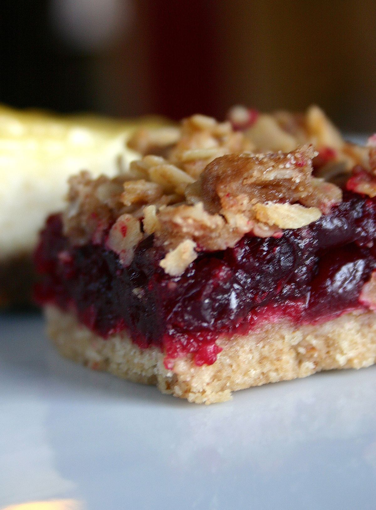 Cranberry Streusel Bars combine a seasonal super food with everyone’s favorite oatmeal crumble for a festive holiday treat. (Lorie Hutson)
