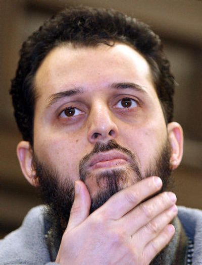
Moroccan Mounir el Motassadeq  in court in Hamburg,  Germany, Monday. 
 (Associated Press / The Spokesman-Review)