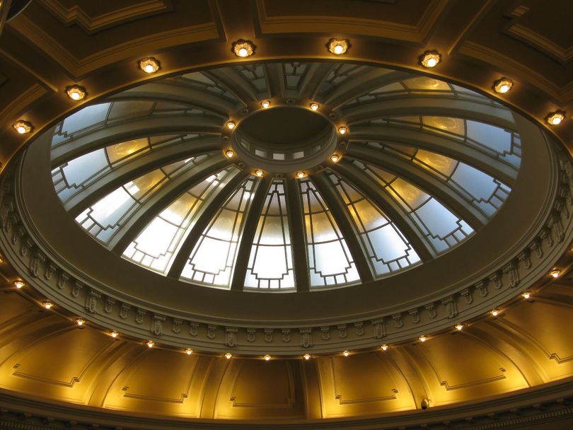 Dome over the Idaho Senate chamber (Betsy Z. Russell)