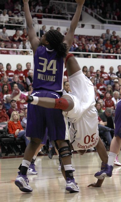 UW and Mollie Williams nearly upended the No. 3-ranked Stanford Cardinal. (Associated Press)
