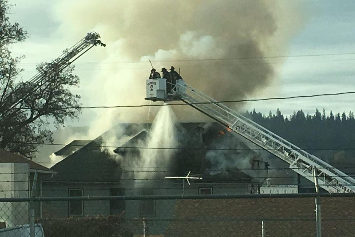 Spokane firefighters battled a fire Wednesday, Feb. 26, 2020 in a residence at 133 N. Stone Street. (Spokane Police Department)