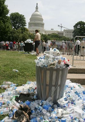 The world's consumption of water from water bottles is already at a critical point.  (Courtesy photo)