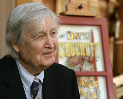 Fess Parker is shown here at Disneyland in 2004.  (File Associated Press)