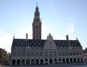The Leuven Library, in Leuven, Belgium was rebuilt after being bombed in WWI by efforts led by Herbert Hoover. The library was dedicated in 1928. (Cheryl-Anne Millsap / Photo by Cheryl-Anne Millsap)