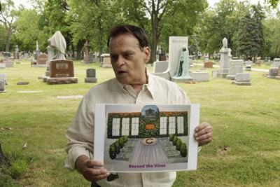 Dennis Mascari of Fans Forever, Inc. hopes to provide a Wrigley-like resting place.  (Associated Press / The Spokesman-Review)