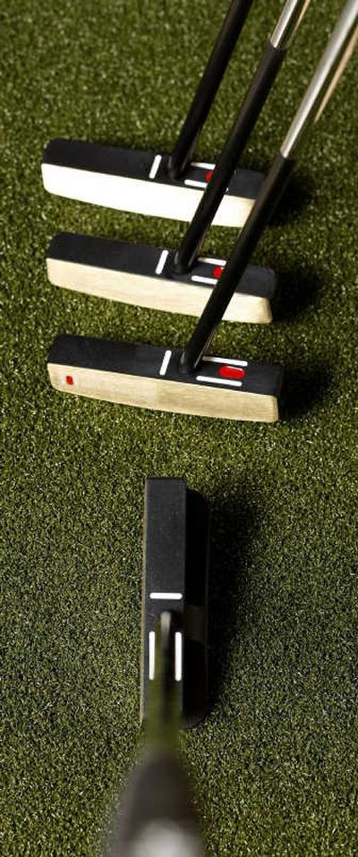 
Putters made by SeeMore include technology to aid in perfect alignment and stroke. Associated Press
 (Associated Press / The Spokesman-Review)