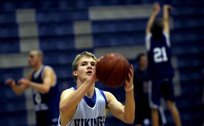 Coeur d’Alene High basketball player Devon Austin during practice on Dec 8.  (Kathy Plonka / The Spokesman-Review)