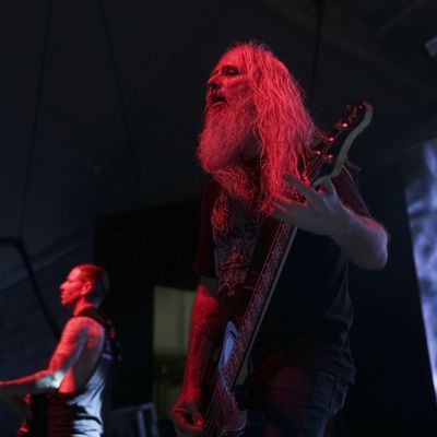Bassist John Campbell of Lamb of God performs at Pier Six Concert Pavilion  (Brent N. Clarke/Invision/AP)