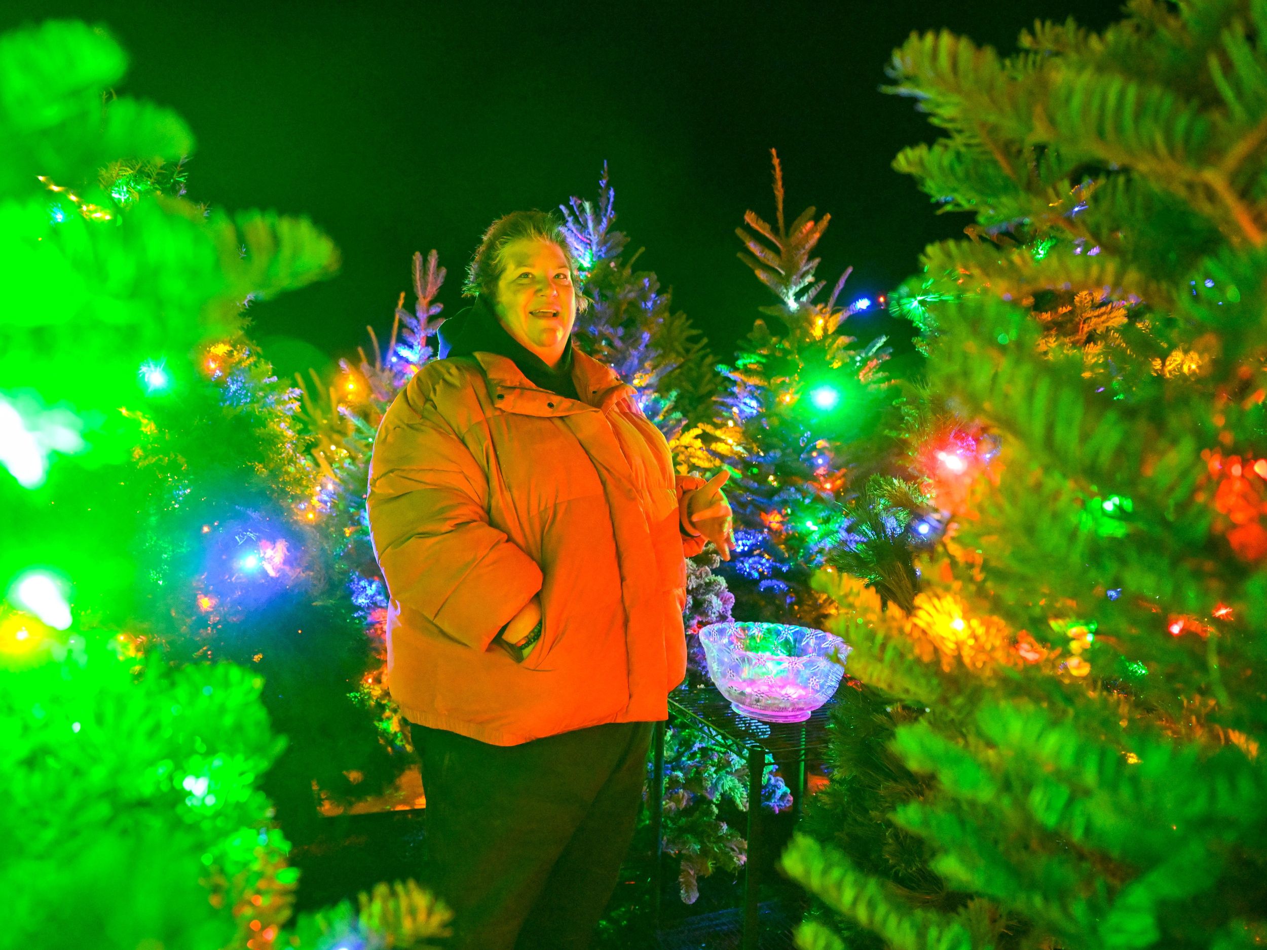 Temporary labyrinth repurposes used Christmas trees in Stevens County