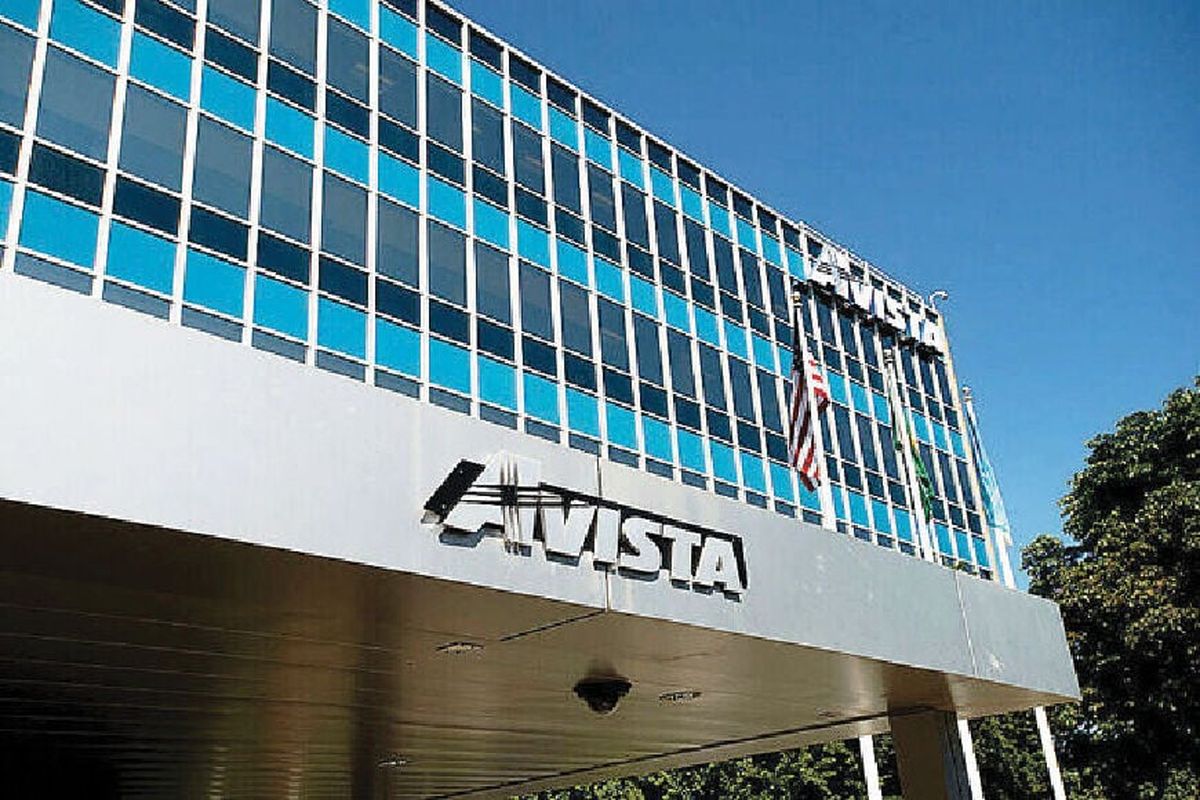 The headquarters building for Avista Corp. is shown in Spokane in 2021.   (Tyler Tjomsland/The Spokesman-Review)