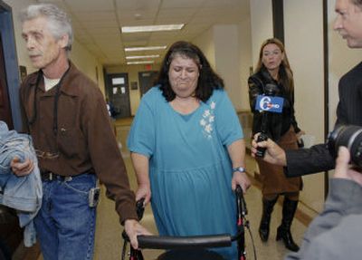 
Michele and Frank Cossey arrive at the Montgomery County Courthouse in Norristown, Pa., on Friday. Michele Cossey, 46, is charged with buying her son, Dillon, weapons. Associated Press
 (Associated Press / The Spokesman-Review)