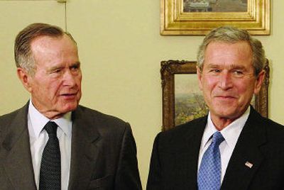 
George H.W. Bush and George W. Bush are one father-and-son presidential pair. Have there been any more?
 (The Spokesman-Review)