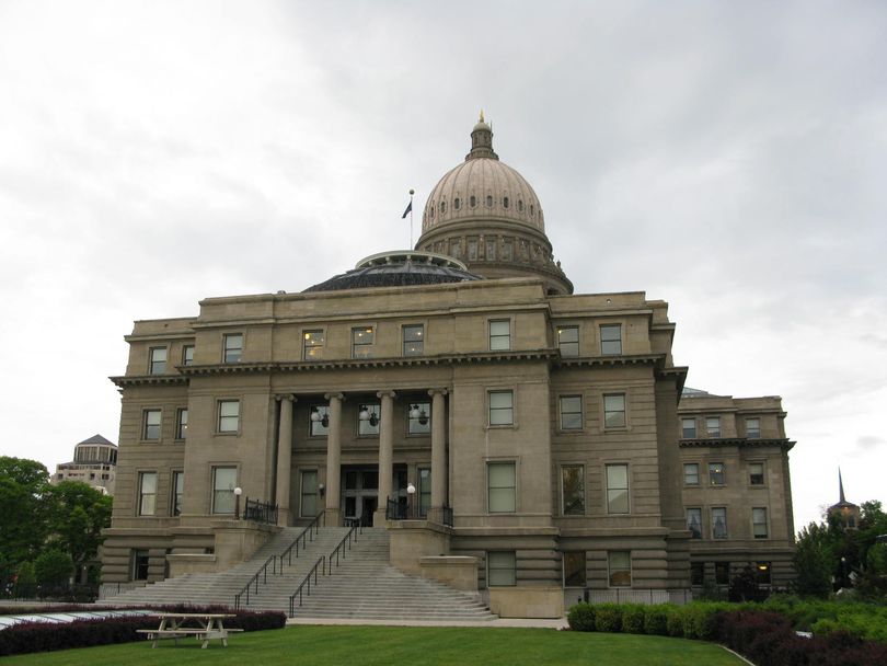 Idaho Capitol on Monday morning (Betsy Z. Russell)