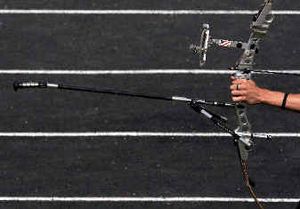 
American Vic Wunderle takes aim at the Men's Individual Archery competition at Panathinaiko Stadium in Athens. 
 (Associated Press / The Spokesman-Review)