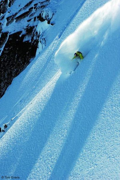 Chris Davenport skis a big Alaska line in 