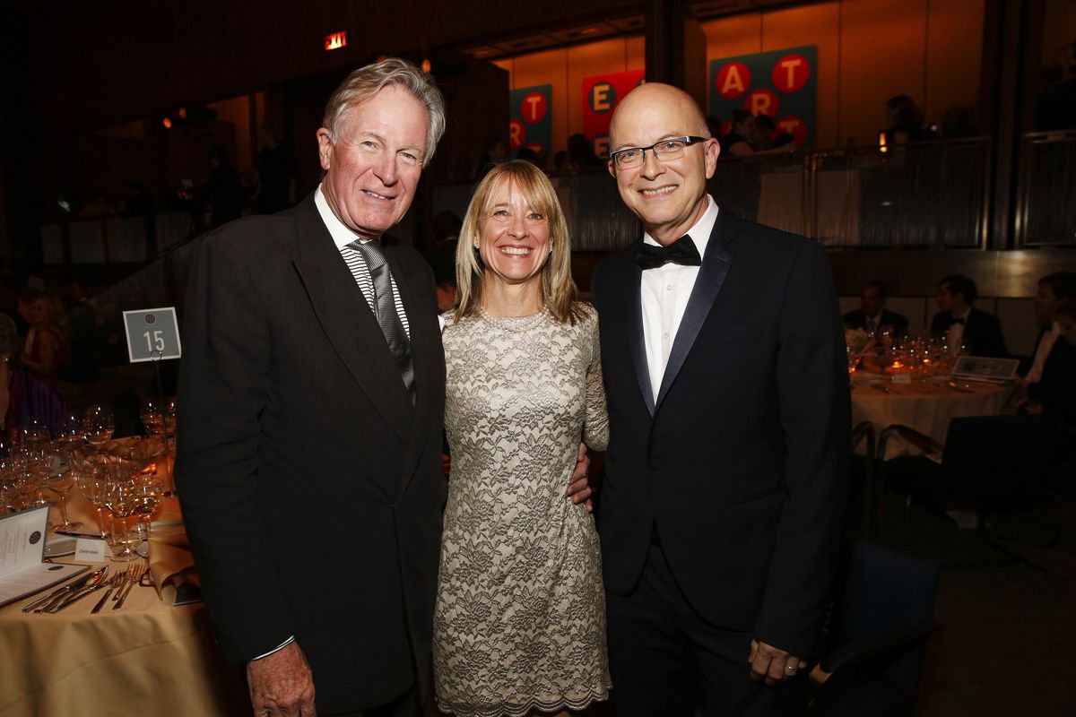 Jeremiah Tower, Emily Luchetti and pastry chef Bill Yosses are seen at the 2014 James Beard Foundation Gala. (Mark Von Holden / Invision for James Beard Foundation)