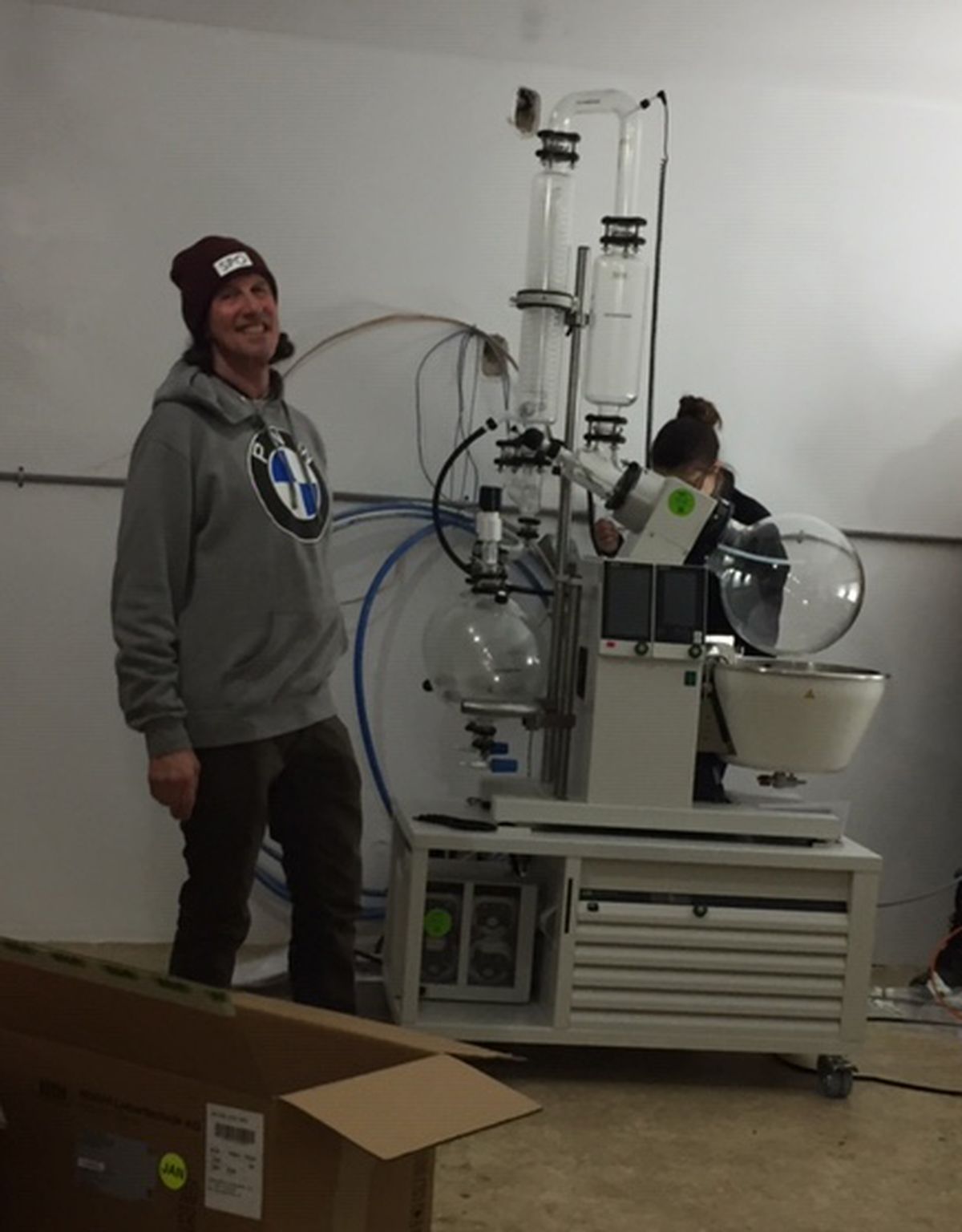 Michael Early, concentrate manager at New Day Cannabis, is part of the team working on new processes to improve the quality and purity of extracted cannabis products.  (Courtesy New Day Cannabis)