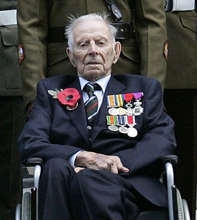 Harry Patch  attends a reception for World War I veterans on Nov. 11, 2008.  (File Associated Press / The Spokesman-Review)