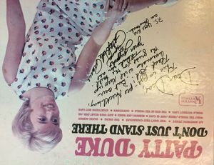 My autographed copy of Patty Duke's teen album, featuring her hit song, "Don't Just Stand There." (Greg Lee/Huckleberries photo)