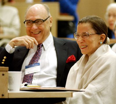 Martin Ginsburg is pictured with his wife, Supreme Court Justice Ruth Bader Ginsburg, in 2003.  (Associated Press)
