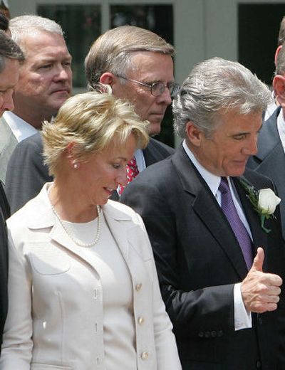 
Former Rep. Mark Foley, R-Fla., top left, along with 