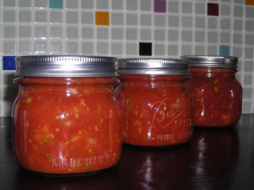 Roasted tomato salsa brightens the winter months. (Maggie Bullock)